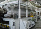 cadena de producción acanalada del tubo del pvc extrusor de tornillo del gemelo, tubo acanalado plástico que hace la máquina