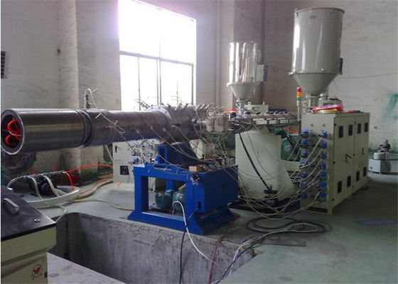Cadena de producción del tubo del plástico/extrusor acanalados de irrigación, automático