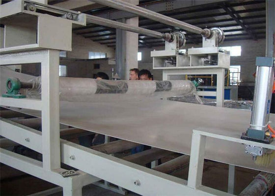 Línea plástica de mármol de la protuberancia de la hoja, perfil artificial del panel de pared del PVC que hace la máquina