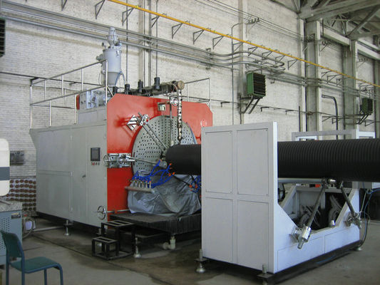 El PLC controla la cadena de producción plástica, máquina de extrudado del tubo del HDPE