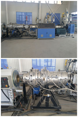Cadena de producción automática de máquina de la protuberancia del tubo del solo tornillo PE 16 - 63m m
