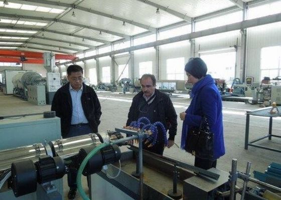 Un buen precio. Sprial que envuelve la máquina plástica del extrusor de la banda, alambre eléctrico envuelve la cadena de producción plástica en línea