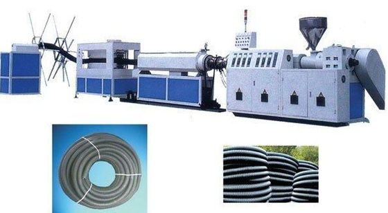 Un buen precio. Sola línea plástica de la protuberancia del tubo del tornillo PE, cadena de producción de refuerzo espiral del tubo del carbono del PE en línea