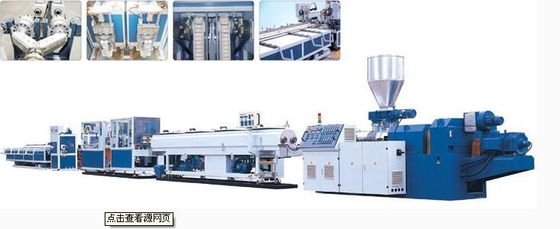 Un buen precio. Cadena de producción gemela automática gemela de alto rendimiento del tubo del extrusor de tornillo del tubo/PVC del Pvc en línea