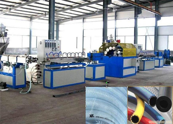 Un buen precio. Tubo suave reforzado fibra del PVC del extrusor de tornillo del CE y del gemelo del certificado ISO9001 en línea
