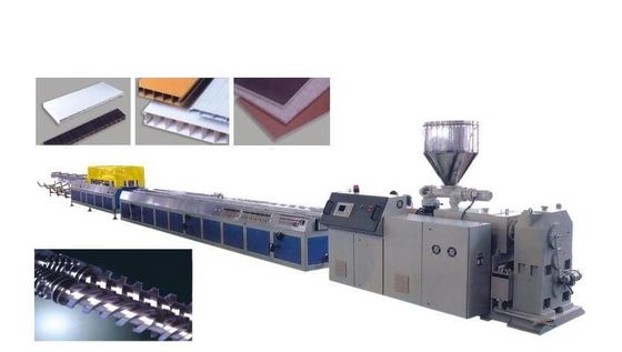 Un buen precio. La máquina/WPC de la protuberancia del tablero de la espuma de la corteza del PVC WPC hizo espuma cadena de producción de la plantilla de la construcción en línea