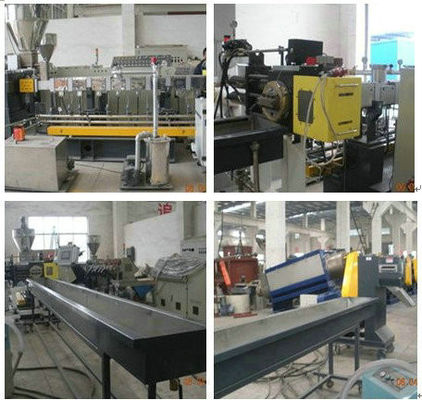Un buen precio. Extrusor de tornillo plástico reciclado del gemelo de la nodulizadora, escamas de la botella del ANIMAL DOMÉSTICO que granulan la máquina en línea