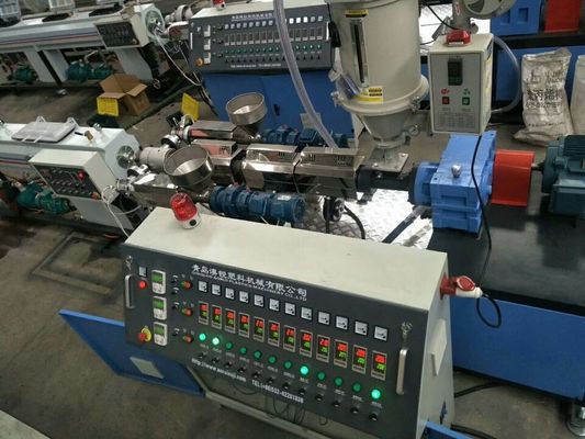 línea plástica de la protuberancia del tubo de 380V 50HZ, tubo del HDPE del PE que hace la máquina
