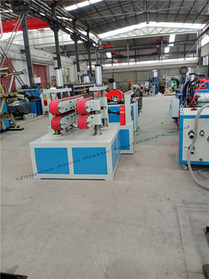 Línea de extrusión de conductos de PVC de dos cavidades 12 - Máquina de fabricación de tuberías de salida doble de 63 mm