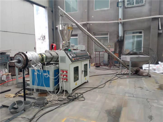 Línea plástica de alta velocidad máquina doble de la protuberancia del tubo del PVC del tornillo de 800m m
